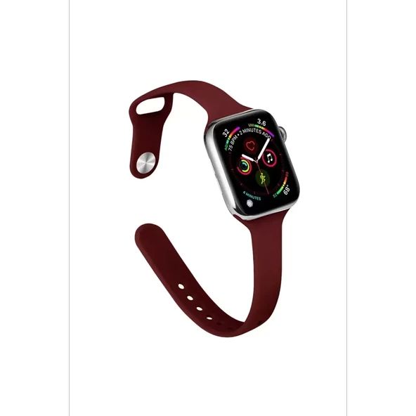 Watch 38Mm Klasik Kordon - Bordo - Resim 2