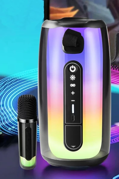 Pluse 7 Mikrofonlu Rgb Hoparlör - Beyaz - Resim 3