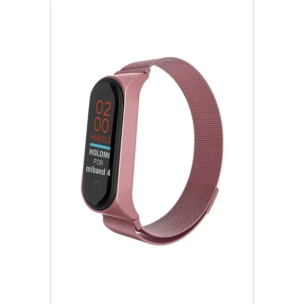 Mi Band 4 Metal Mıknatıslı Kordon - - Resim 2