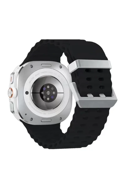 Watch 7 Kr417 Rug Silikon Kordon - Siyah ürün görseli 1