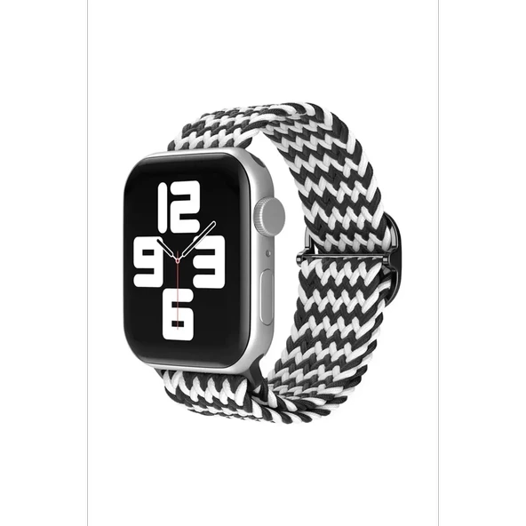 Watch 42Mm Kordon - Zigzag Siyah-Beyaz - Resim 2