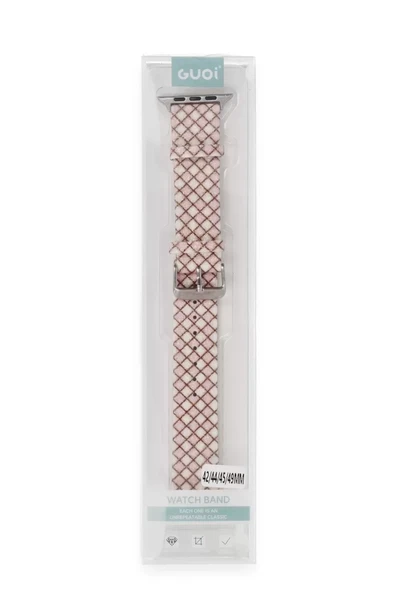 Watch 38Mm Karo Motif Kordon - Pembe - Resim 2