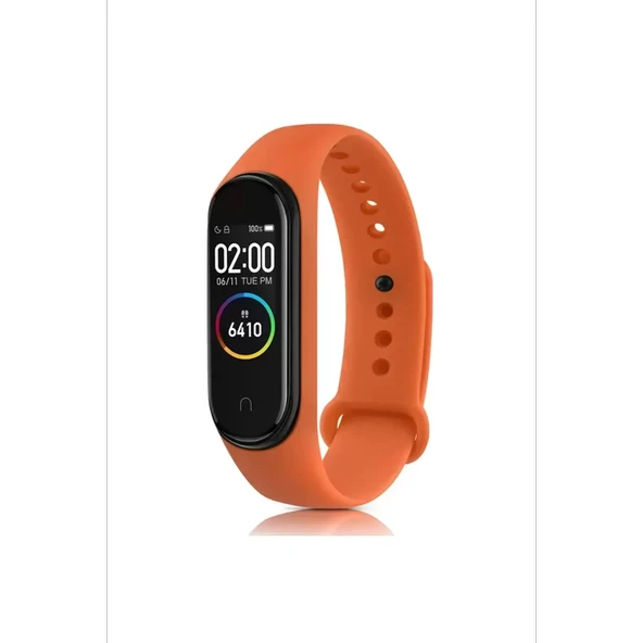 Mi Band 4 Klasik Kordon - Turuncu - Resim 2