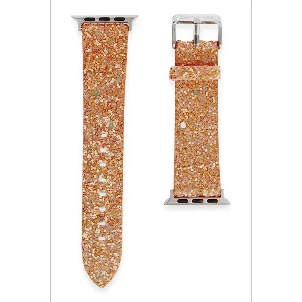 Watch 42Mm Starry Taşlı Kordon - Pudra - Resim 3