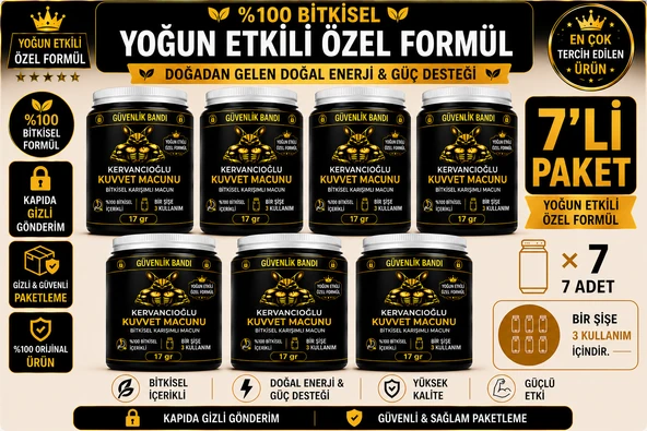Kuvvet Macunu Bitkisel Atom Güç Enerji ve Performans Desteği (17gr x 7 Şişe) ürün görseli 1