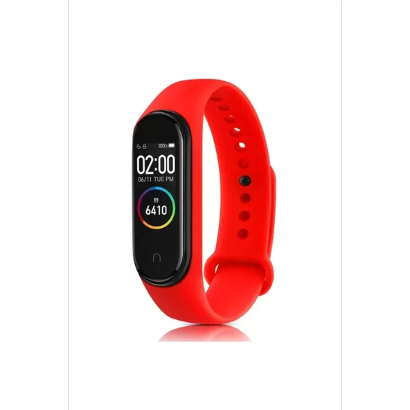 Mi Band 4 Klasik Kordon - Kırmızı - Resim 2