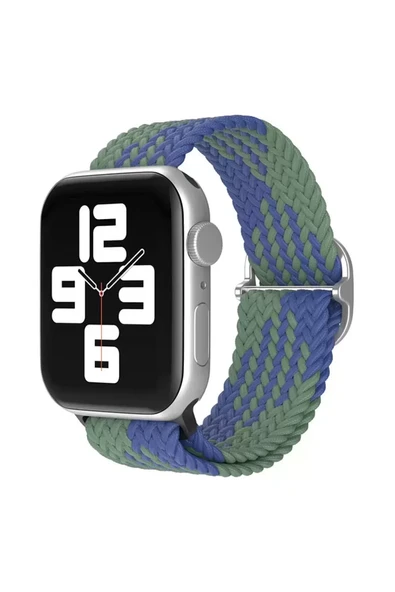 Watch 42Mm Kordon - Yeşil-Lacivert ürün görseli 1