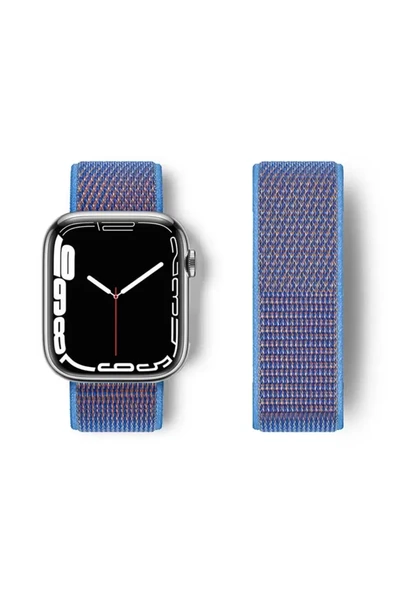 Watch 42Mm Hasırlı Cırtcırtlı Kordon - Mor ürün görseli 1