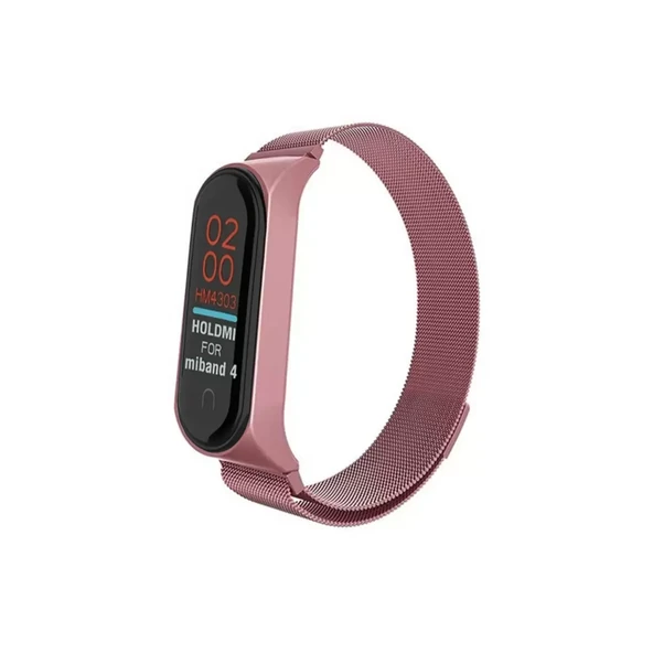 Mi Band 4 Metal Mıknatıslı Kordon - - Resim 3