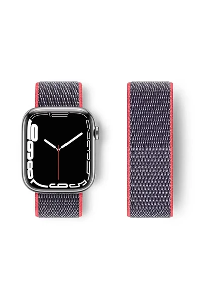 Watch 42Mm Hasırlı Cırtcırtlı Kordon - Pembe ürün görseli 1