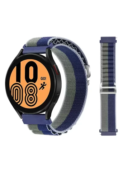 Watch 20Mm Kr410 Kumaş Kordon - Lacivert-Yeşil ürün görseli 1
