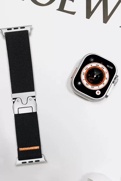 Watch 42Mm Forest Kumaş Kordon - Siyah - Resim 2