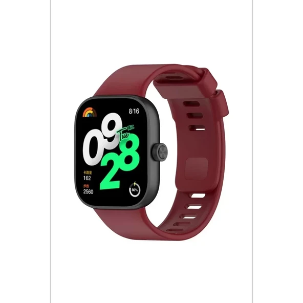 Redmi Watch 4 Klasik Kordon - Bordo - Resim 2