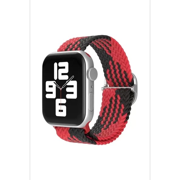 Watch 22Mm Kordon - Kırmızı-Siyah - Resim 2