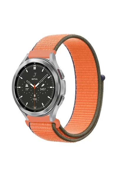 Watch 22Mm Hasırlı Cırtcırtlı Kordon - Turuncu ürün görseli 1