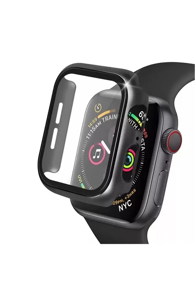 Watch 41Mm Camlı Kasa Ekran Koruyucu - Siyah ürün görseli 1