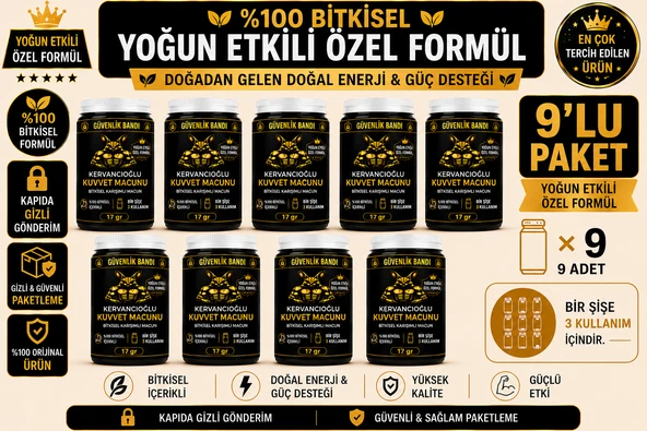 Kuvvet Macunu Bitkisel Atom Güç Enerji ve Performans Desteği (17gr x 9 Şişe) ürün görseli 1