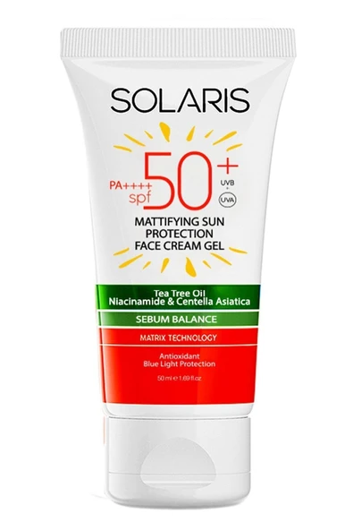 Yağlı Cilt Tipleri Için Mat Bitişli Yaşlanma Karşıtı Jel Güneş Kremi Spf 50 (50 ML) ürün görseli 1