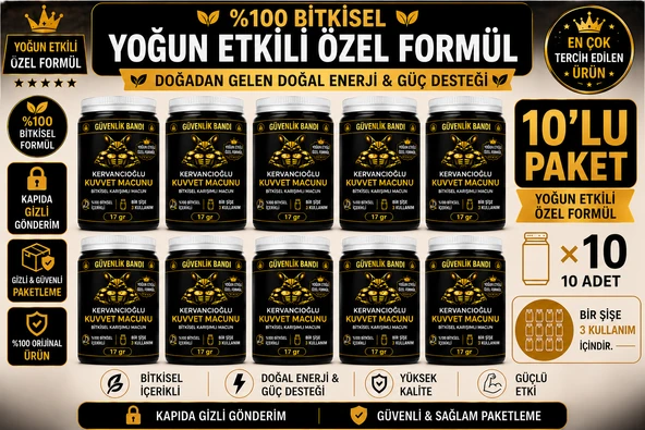 Kuvvet Macunu Bitkisel Atom Güç Enerji ve Performans Desteği (17gr x 10 Şişe) ürün görseli 1