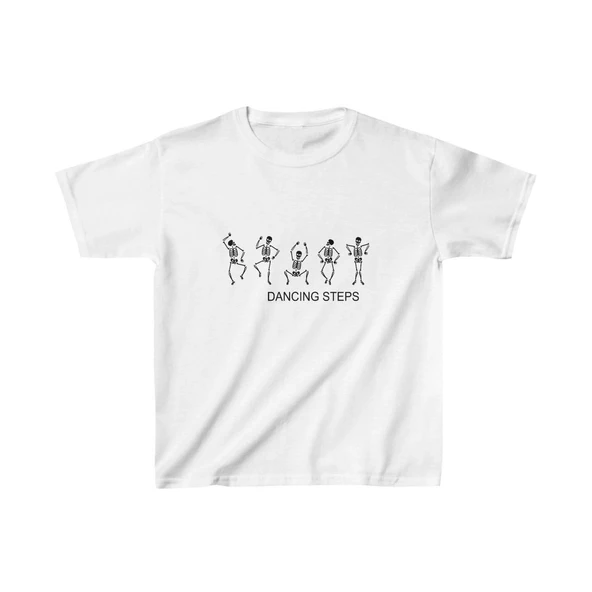 Unisex Çocuk Baskılı T-Shirt - Beyaz ürün görseli 1