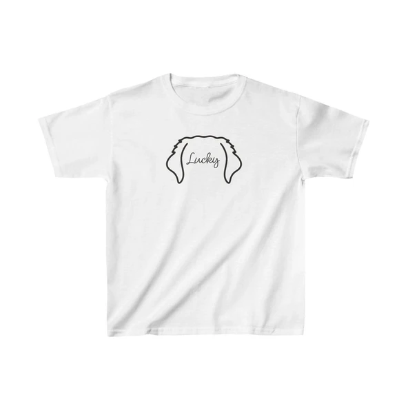 Unisex Çocuk Baskılı T-Shirt - Beyaz ürün görseli 1