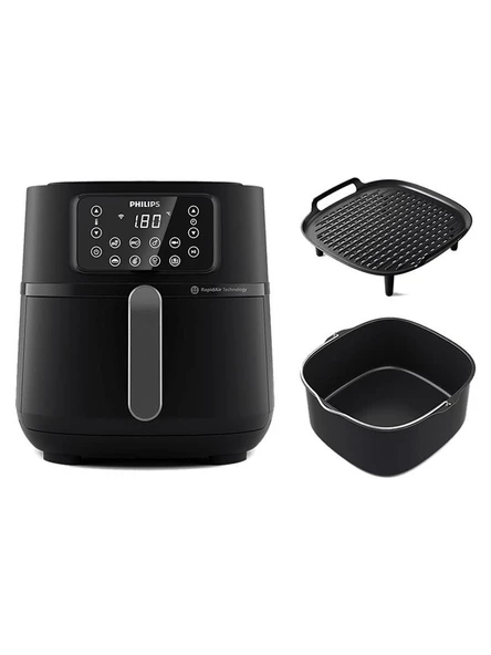 Philips HD9285/96 5000 Serisi Airfryer XXL (KUTUSUZ SIFIR ÜRÜN LÜTFEN AÇIKLAMAYI OKYUNUZ)  Connected, 7,2 l (1,4 kg), Rapid Air Teknolojisi, Pişirme ve Izgara Aksesuarları, ürün görseli 1