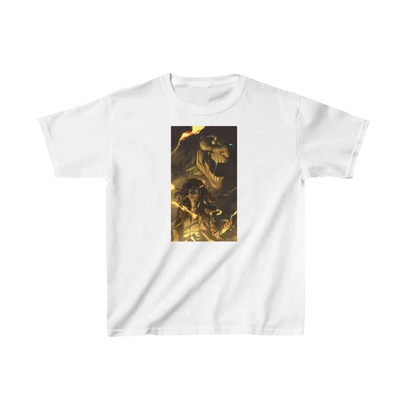 Unisex Çocuk Baskılı T-Shirt - Beyaz ürün görseli 1