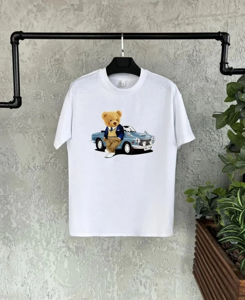 Unisex Çocuk Baskılı T-Shirt - Beyaz ürün görseli 1