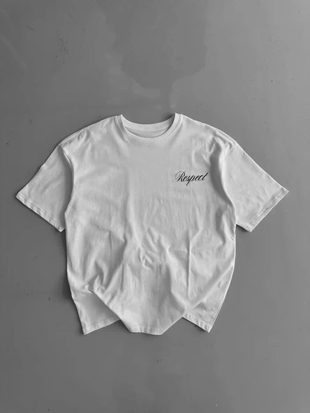 Erkek Baskılı T-Shirt Kısa Kol Bisiklet Yaka Regular Fit Yazlık Tişört -  Beyaz ürün görseli 1