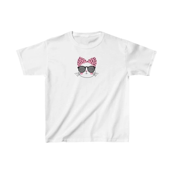 Unisex Çocuk Baskılı T-Shirt - Beyaz ürün görseli 1