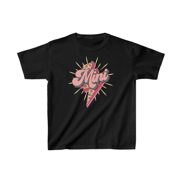 Unisex Çocuk Baskılı T-Shirt - Siyah ürün görseli 1