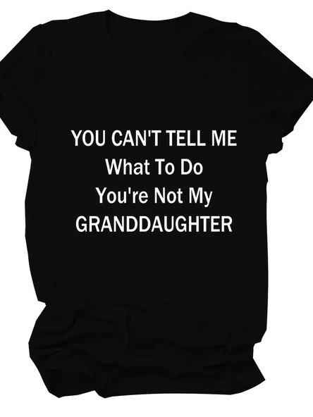 Kadın Baskılı Tişört Kısa Kol Bisiklet Yaka T-shirt - Siyah ürün görseli 1
