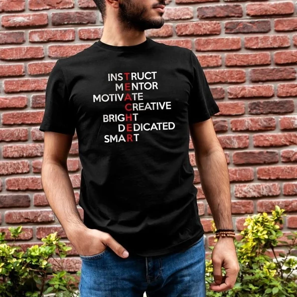Erkek Kısa Kol Yazlık Tişört Bisiklet Yaka Baskılı Oversize T-Shirt - Siyah ürün görseli 1