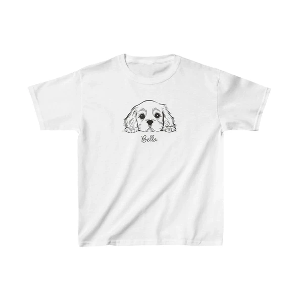 Unisex Çocuk Baskılı T-Shirt - Beyaz ürün görseli 1