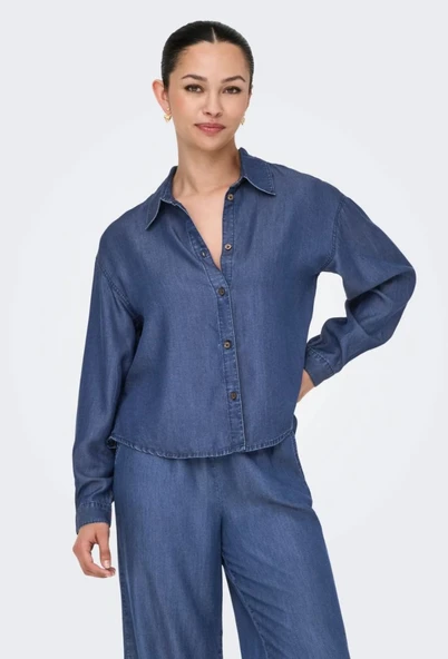 ONLCHARIS LIFE LS SHIRT CC WVN  Kadın Gömlek 15337928 ürün görseli 1