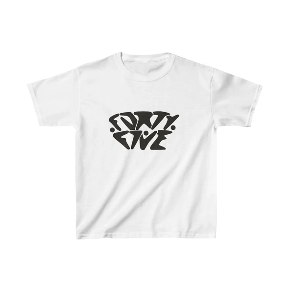 Unisex Çocuk Baskılı T-Shirt - Beyaz ürün görseli 1
