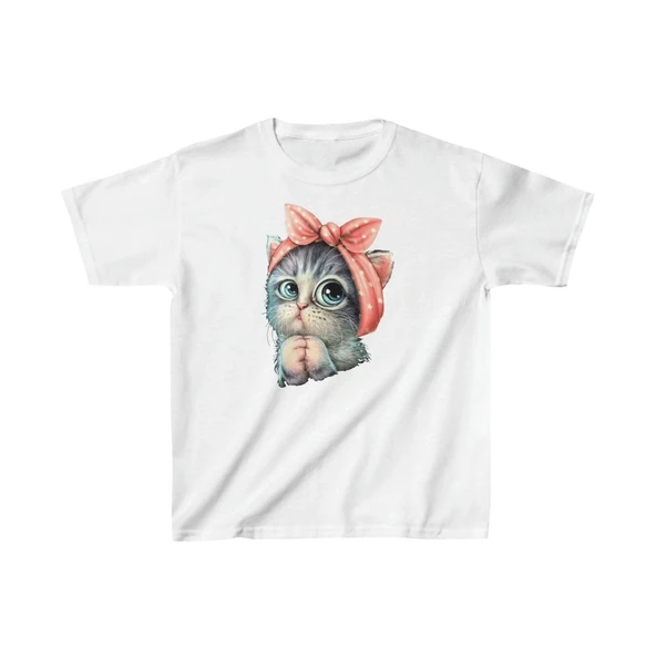 Çocuk Unisex Baskılı T-Shirt - Beyaz ürün görseli 1