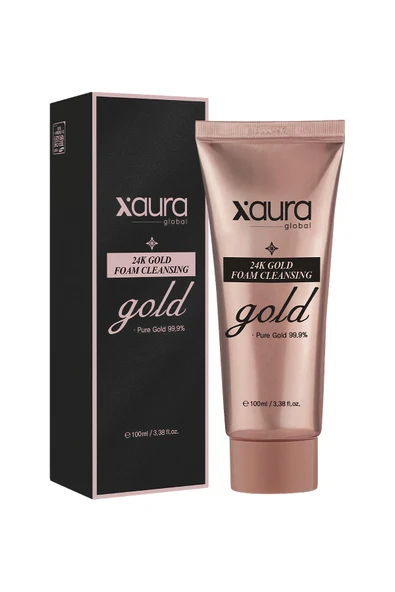 Xaura Global 24K Gold Foam Cleansing 100 ml ürün görseli 1