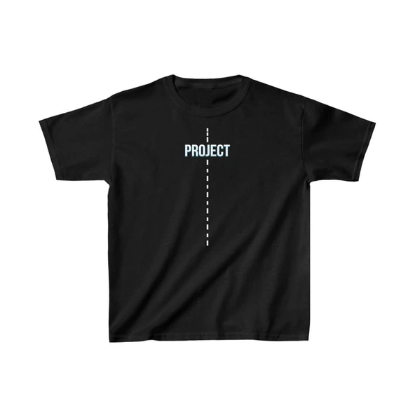 Çocuk Unisex Baskılı T-Shirt - Siyah ürün görseli 1