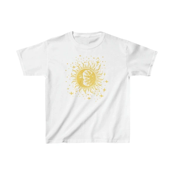 Çocuk Unisex Baskılı T-Shirt - Beyaz ürün görseli 1