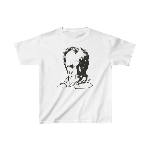 Çocuk Unisex Baskılı T-Shirt - Beyaz ürün görseli 1