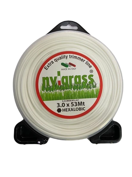 Nylgrass Motorlu Tırpan Misinası 3.0 mm 6 Köşe 53 Mt ürün görseli 1