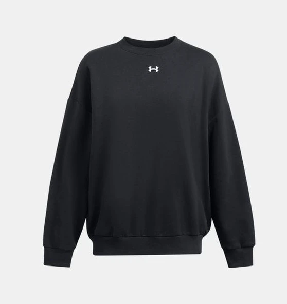 UA Rival Fleece OS Crew  Kadın Sweatshirt 1386463-001 ürün görseli 1