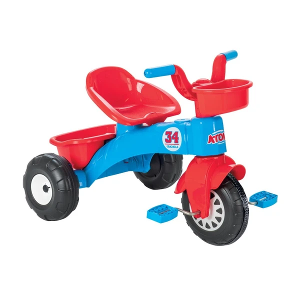 07 169 ATOM BİSİKLET MAVİ KIRMIZI FLEXO ürün görseli 1