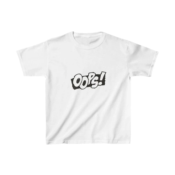 Unisex Çocuk Baskılı T-Shirt - Beyaz ürün görseli 1