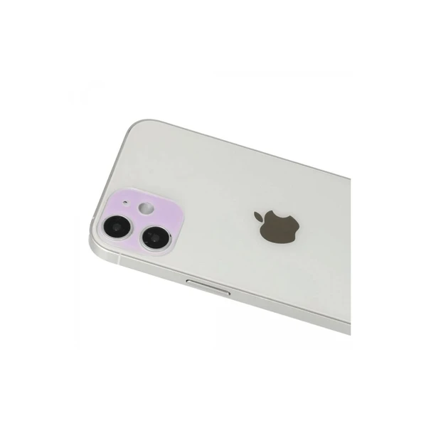 İphone 12 Rainbow Kamera Lens Koruma Cam - Mor ürün görseli 1