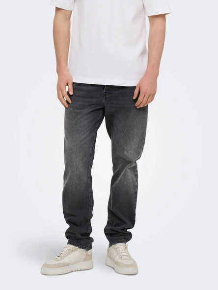 ONSYOKE TAPERED BOX CRO DNM  Erkek Kot Pantolon 22038626 ürün görseli 1