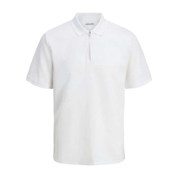 JJEAUSTIN ZIP POLO SS NOOS  Erkek T-Shirt 12279177 ürün görseli 1