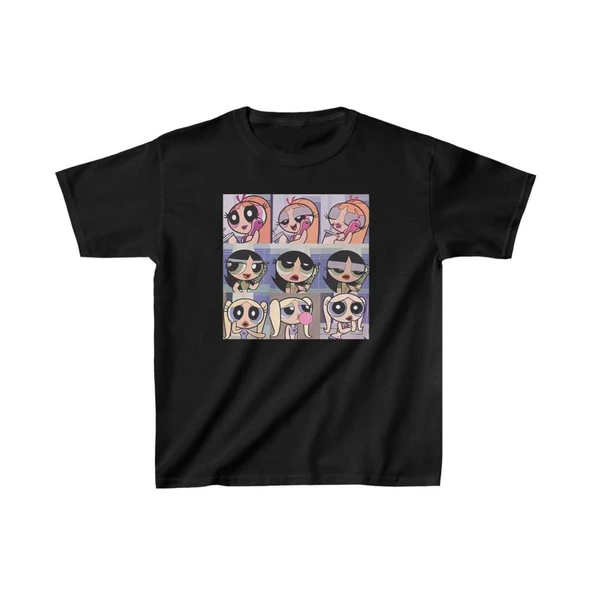 Çocuk Unisex Baskılı T-Shirt - Siyah ürün görseli 1