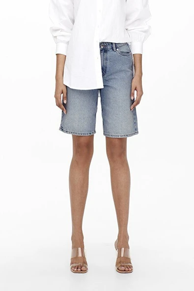 ONLSONNY HW WIDE DNM SHORTS NOOS  Kadın Şort 15256709 ürün görseli 1